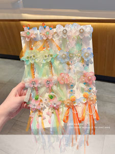 NING ZHOU | Ancient Style Tassel Flower Bow Hair Accessories