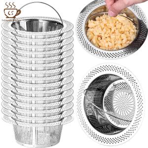 Stainless Steel Floor Drains Kitchen Food Slag Bathroom Mesh Sink Filter Strainer Hair Catcher Stopper Home Drain Plugs