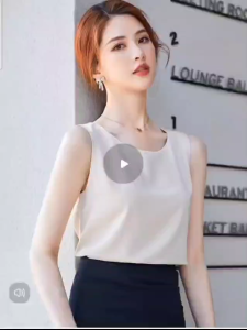 EROS TOP - Tanktop Ribbed Knit Boat Neck Tank Kaos Racer Tee Basic Crop Top Summer Atasan Wanita Stretch Rib Posha