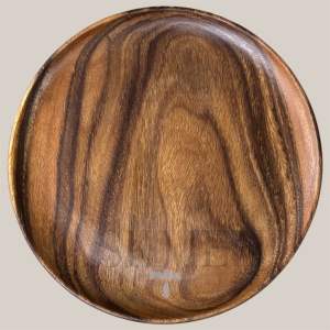 14 inches WOODEN ROUND TRAY/ PLATTER/ SERVING PLATE | CHARCUTERIE CHEESE SUSHI BOARD| ACACIA WOOD