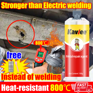 stronger than welding gam besi paling kuat tahan panas Hest resistant up to 800℃ Super strong metal glue corrosion resistance durable and strong Can stick to metal ceramic and plastic gam kuat serbaguna Epoxy glue Metal welding glue