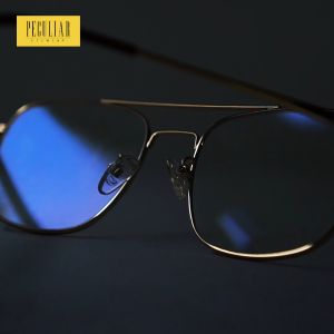 Peculiar Ash Aviator Square Frame Anti Radiation Eyeglass Computer Replaceable Lenses for Men And Women