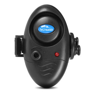 FLYSAND Fishing Fish Bite Alarm Electronic Buzzer On Fishing Rod with Loud Siren Daytime Night Indicator With Battery Fishing