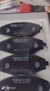 Bộ 4 Má Bố Thắng Trước Sau xe Daewoo Matiz 1 2 3 Siêu Nhân Spark Chery QQ. Mã P96273708 hàng PMC Korea.