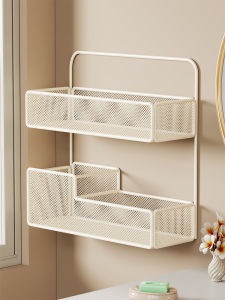 Wall-Mounted Hole-Free Bathroom Shelf