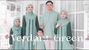 Seply Sarimbit Keluarga Lebaran 2024 /  Verdant Green / Fashion Muslim Trendy