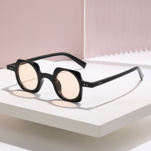 JN IMPRESSION Punk nhỏ gọng vuông nam cá tính và nữ Kính râm hip-hop phong cách mô tô Xu hướng cá tính kính râm Kính râm tròn vuông