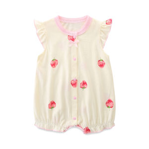 Baby Romper Summer Girls Bodysuit Lightweight Summer Onesie Newborn Summer Clothes Crawling Suit Princess Dress