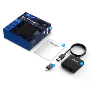 Hệ Thống Giải Trí Ô Tô Ottocast Car TV Mate Max Không Dây CarPlay Android Auto DP Mirroring Dành Cho Volvo XC60 Passat Ford Tương Thích Với Xe Có CarPlay Có Dây