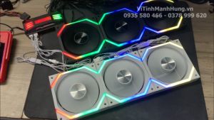 Quạt Jungle Leopard Galaxy 12cm 4 pin PWM + 5V ARGB 2000 rpm 62.3 CFM.