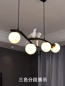 【Free bulb】Nordic Glass Chandelier Post-Modern Creative Cool Ball Lamp in the Living Room Iron Restaurant Bedroom LED Lamps Black Lamps Chandelier Ceiling LED Lights for Room Chandelier for Living Room Bedroom Lamp Lighting Ceiling