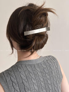 High Quality Hair Clips Metal Brushed Surface Large Duckbill Clips Womens New Style Side Ear Clip Hair Accessories