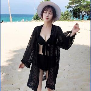 ●ECLAIRE● 003 Cardigan Kardigan Outer Lace Brokat Brukat Lengan panjang Longsleeves Kasual Casual Pantai Santai Liburan Import 25530