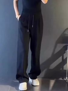 Quần Dài Nam Mùa Xuân Hè Thường Ngày Thời Trang Rộng Rãi Phong Cách Mỹ Thẳng Quần Dài Thể Thao Rộng Rãi Thoải Mái Thoáng Khí