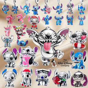 Miniso | 2026 New hot selling 925 Silver Stitch Charm Beads Fit Original BraceletsLilo & Stitch DIY Jewelry Gifts For Women Girls