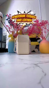 Powerbank 20000 mAh Mini dengan 4 Kabel Data Type C & Micro USB Fast Charging LED Senter Display FP279