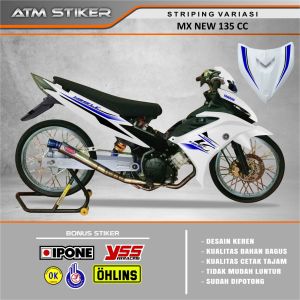Stiker striping variasi yamaha MX NEW 135 tahun 2011-2014