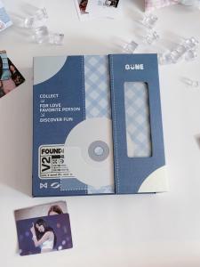 A5 Card Album Storage Book Photo Instant Picture Postcard Organizer Dual Quad Grid High Aesthetic Value Craft Paper Cover