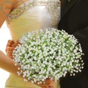 Artificial Babys Breath Bouquet Gypsophila Bridal Bouquet Desktop Ornament Photography Props Home Garden Wedding Party Decoration