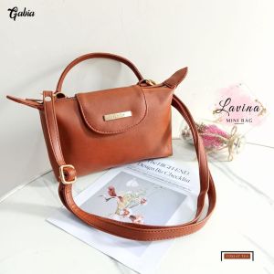 Lavina mini bag By Gabia Tas selempang wanita model terbaru fashion bahan kulit sintesis
