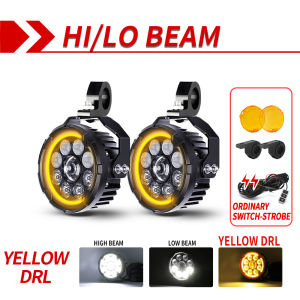 CO LIGHT 5"Auxiliary Motorcycle Light High Low DRL For BMW R1200GS F800GS F700GS F650 K1600 off-road use Dimmer Switch Fog Light