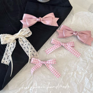 ที่คล้องผมลายผีเสื้อปักลูกไม้สไตล์เจ้าหญิง ที่คล้องผมแฟชั่นผ้าตาข่ายหวาน เครื่องประดับผมสไตล์เกาหลี ที่คล้องผมด้านข้าง