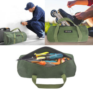 Portable Multifunction Durable Thick Canvas Pouch Tool Bags Storage Organizer Instrument Case Outdoor for Electrical Tool Tote Bag