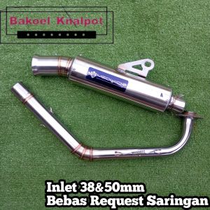 Knalpot Medwick Inlet 38-50mm Saringan Bor Model Salemba Aerox / Nmax / Vario / Beat / Mio / Scoopy / Pcx / Amor merch / Draco / Salemba Style / Leheran Ceklis