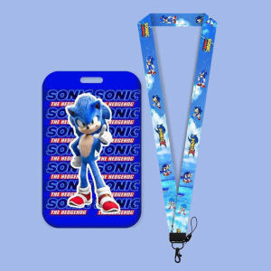 Cartoon Card Holder Lanyard Neck Strap Bus Card Meal Card Access Control Card Pick-up Card School Badge Chest Badge ID Protection Case