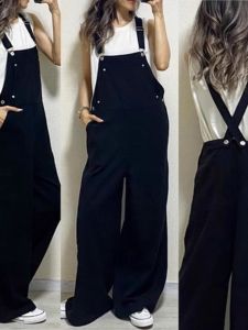 Elegant Japanese Style Denim Overalls Womens Spring Autumn plus Size Slimming Floor-Length Strapless High Waist Jeans