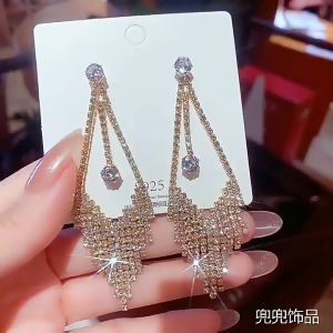 Bông tai trang nhã Hàn Quốc - bông tai giả bông tai nữ đi tiệc đeo bông nữ VQ931.45748 hoa tai nữ bông tai vàng kiểu bông tai đẹp cho nữ bông tai mạ vàng BSTKTB - [NaLa Shop]