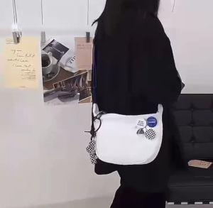 New Style  Dumpling Bag Female All-Match Korean Version Trendy Literary Retro One-Shoulder Messenger