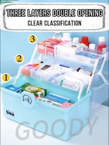 Home Emergency Family First Aid Kit Medicine Box Travel Storage Container Case Portable Organizer with Handle