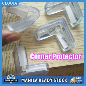 4 Pcs/Set Child Safety Soft Transparent PVC Protector Cabinet Corner Transparent Silicone Protective Cover Range Hood Anti-Collision Corner Anti-Collision Silicone Protective Cover Anti-Collision Silicone Protective Cover