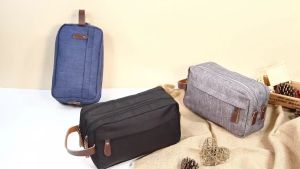 【Bestselling Product】 Toiletry Bag Travel Dopp Kits Waterproof Shaving Bag with Handle Shaving Shower Cosmetic Organizer for Toiletries with Double Compartments