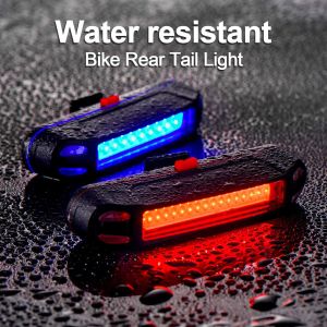 Bike Rear Tail Light USB Rechargeable LED Safety Light for Bicycle Ultra Bright Waterproof Cycling Taillight Fits on Any Road