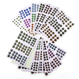 Mắt Cá 3D Epoxy Holographic 3mm-10mm Dùng Cho Làm Mồi Câu Ruồi Mồi Câu Jig Làm Mồi Gỗ Nhựa Bộ 69/183 Chiếc Phụ Kiện Câu Cá