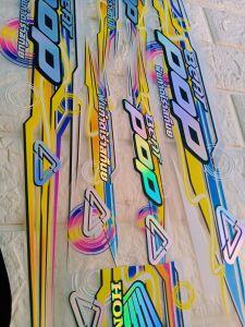 Striping Beat Pop Transparan Hologram Custom List Berrypop