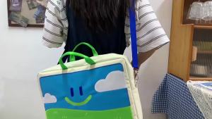 Túi Đựng Máy Tính Xách Tay Kawaii 14 Inch Dành Cho Nữ Túi Xách Đeo Vai Bảo Vệ Thời Trang Hàn Quốc Dành Cho MacBook Túi Polyester Có Khóa Kéo Di Động Dành Cho Sinh Viên Và Nhân Viên Văn Phòng