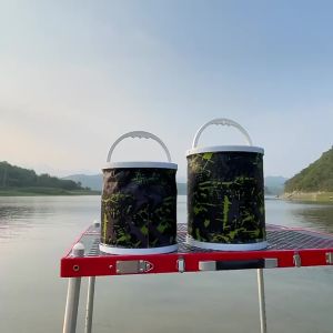 Xô Đựng Cá Xô Múc Nước Đựng Phụ Kiện Gấp Gọn Mang Đi Rất Tiện Lợi (Kèm 3m Dây Và Tay Cầm)