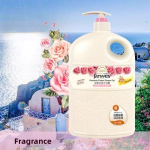 Janwes Refreshing Floral Scent Bath Gel Moisturizing Comforting Long Lasting Scent Suitable for All Skin Types Made in China