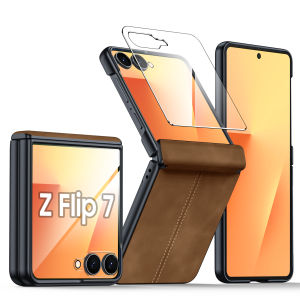 Ốp Lưng Galaxy Z Flip7 Màu Xanh Da Chống Sốc Hỗ Trợ Sạc Không Dây Bảo Vệ Toàn Diện Với Bảo Vệ Màn Hình Tích Hợp