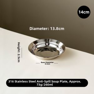 BAICHANG | Food Grade 316 Stainless Steel Round Plate