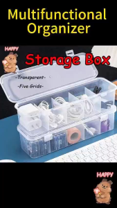 Data Cable Storage Box Medicine Organizer Desktop Multifunction Charger Cable Unwinder Cable Hub Box