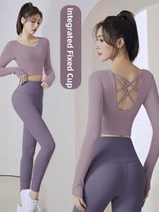 DAJIRIJI | Áo Yoga Nhanh Khô Có Đệm Cho Phụ Nữ