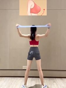 8字拉力器女开背练肩瘦背神器家用瑜伽拉伸带背部硅胶加粗弹力绳 Figure 8 Tensioner Female Open Back Exercise hutchback stiff muscle relax stretch