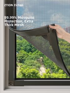 ZTION | Self-adhesive Invisible Removable Thick Window Screen