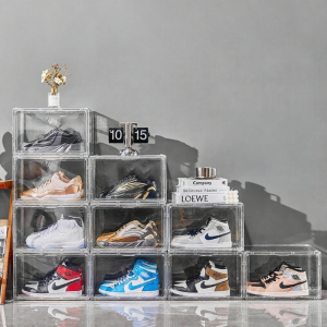 Transparent Magnetic Display Shoe Box