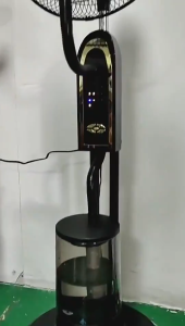 16 Inch Stand Fan Strong Wind with Spray Fan Water Misting Cooling Floor Fan With Remote Control Industrial Spray Fan With 4L Water Tank Air Conditioning Humidifying Spray Fan For Household Warehouse Restaurant Factory Warehouse Hotel