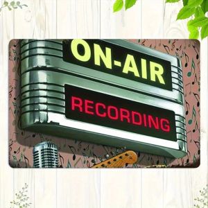 CIFbuy | Vintage Music Studio Wall Art - Retro "ON-AIR" & "RECORDING" Metal Sign 7.87x11.81 Inches Ideal for Music Lovers Home